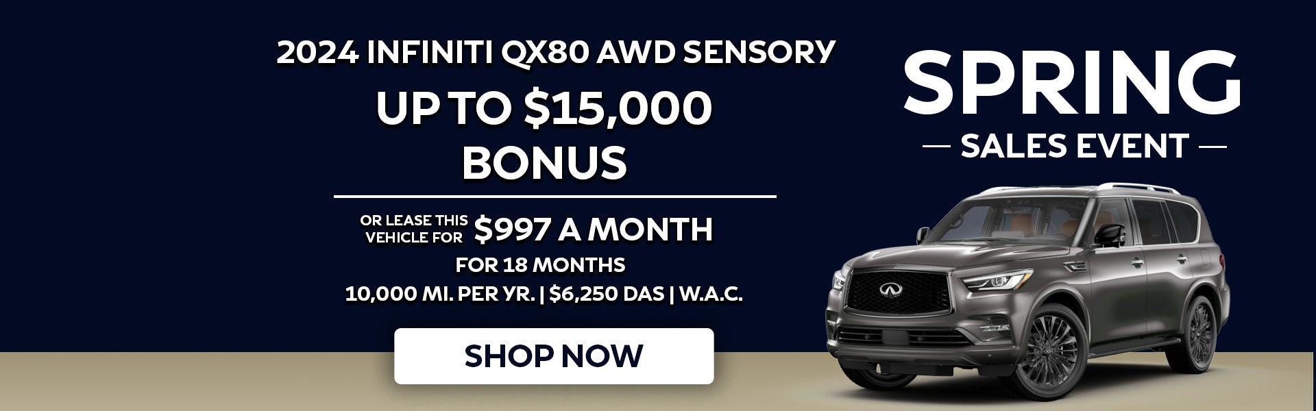 2024 INFINITI QX80 AWD Sensory Special Offer