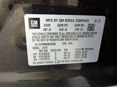 2022 Chevrolet Trax AWD LT