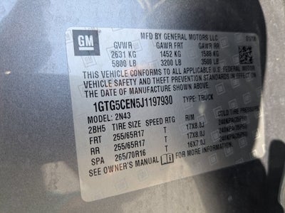 2018 GMC Canyon 2WD SLE