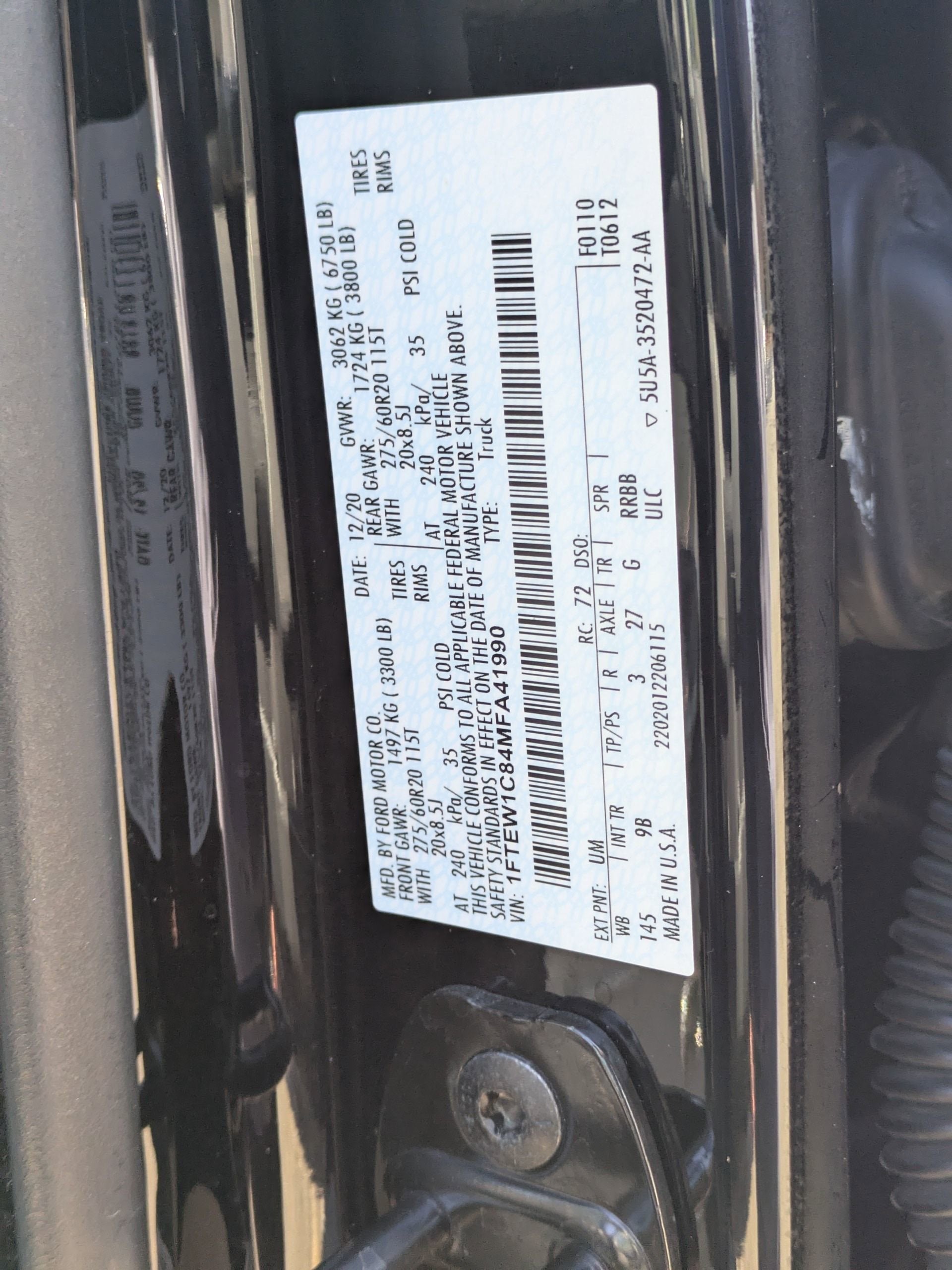 2021 Ford F-150 Platinum