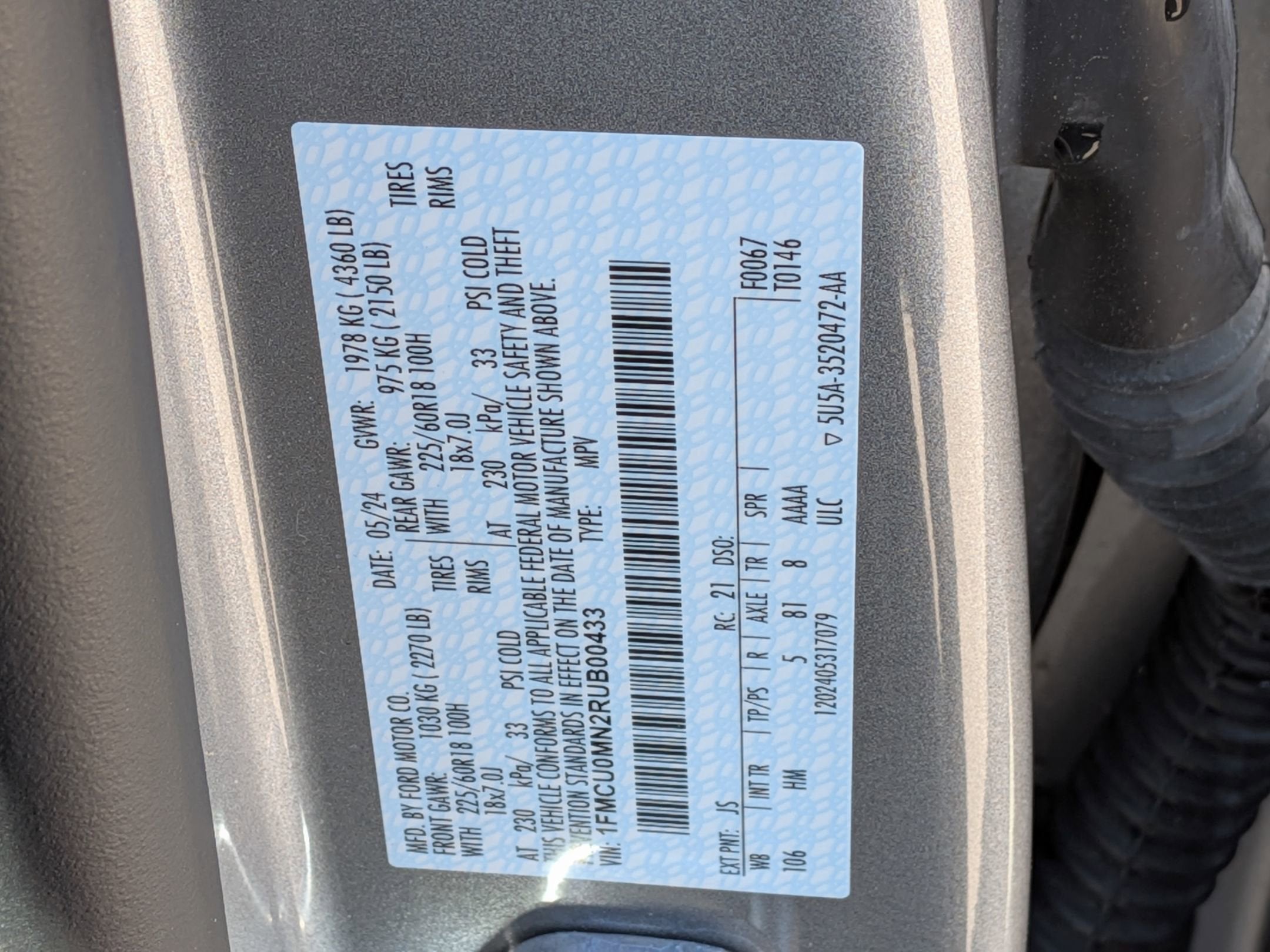 2024 Ford Escape ST-Line