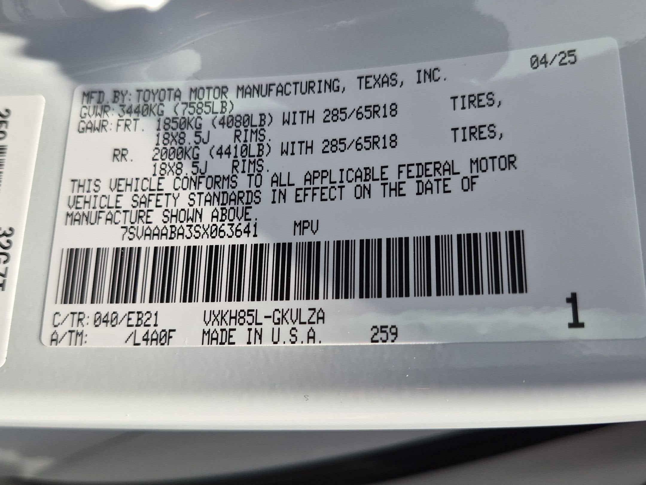 2025 Toyota Sequoia TRD Pro