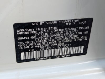 2020 Subaru Crosstrek Base