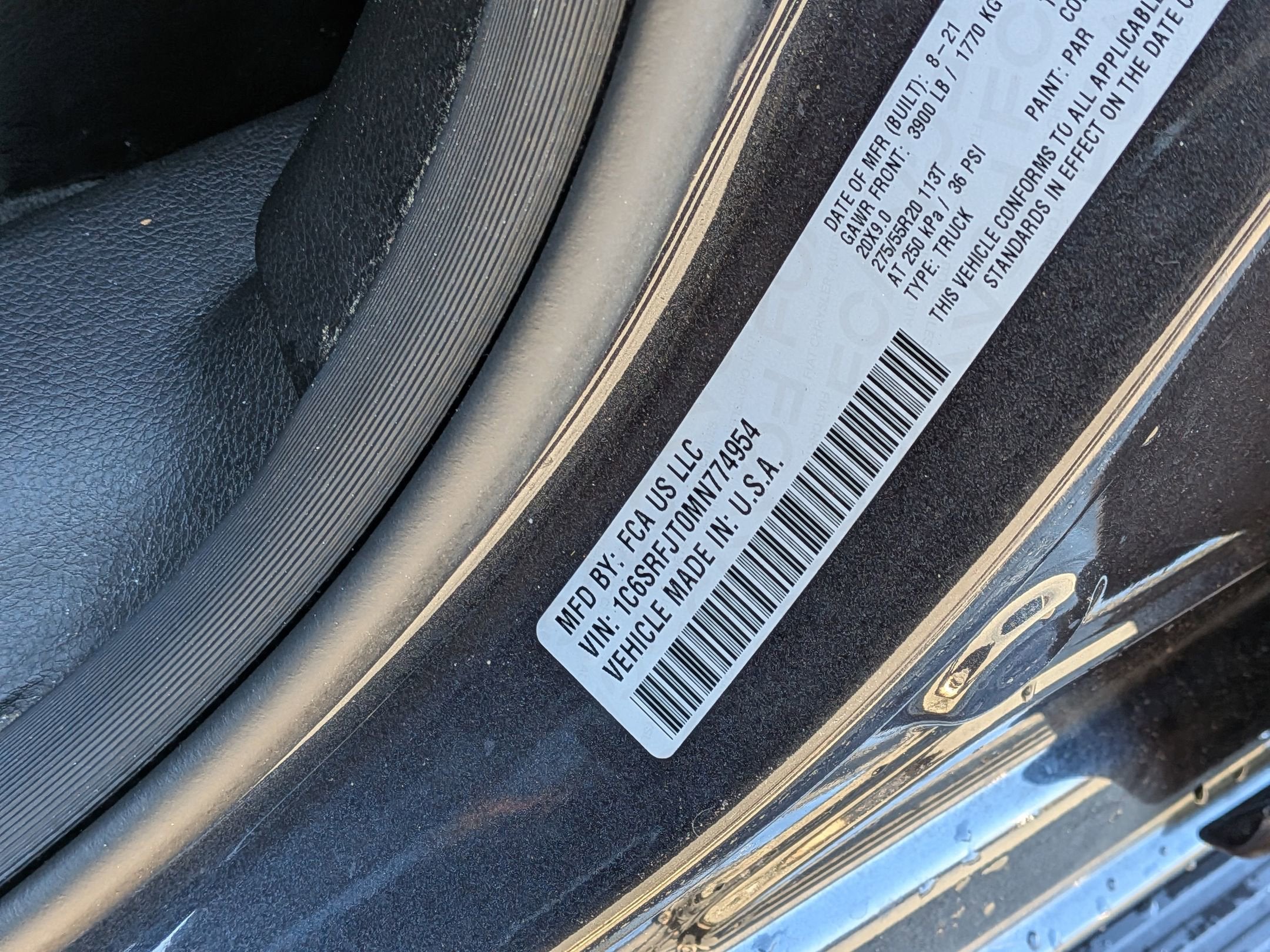 2021 RAM 1500 Laramie