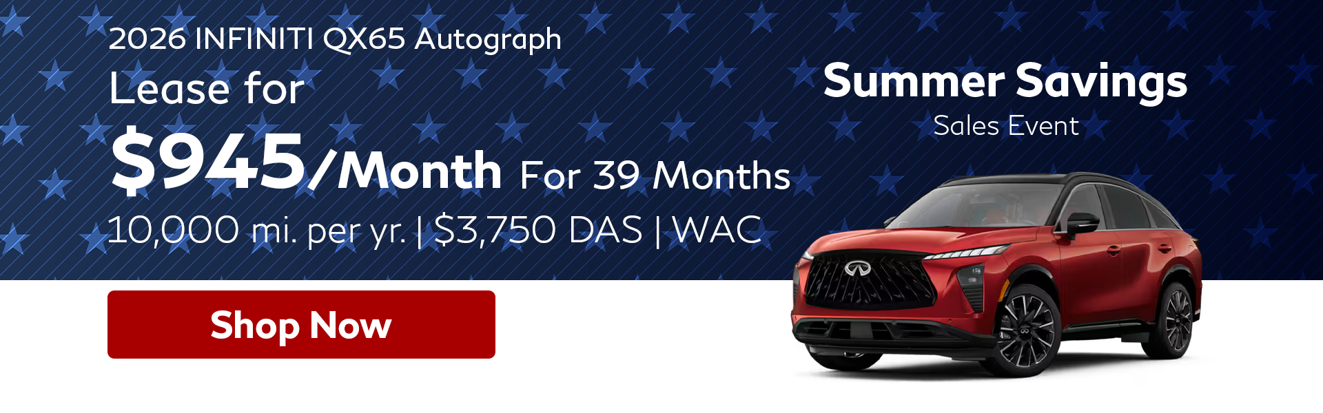 Lease for $945/month for 39 Months